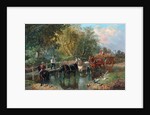 Crossing the Stream by John Frederick Herring Jnr