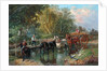 Crossing the Stream by John Frederick Herring Jnr