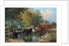 Crossing the Stream by John Frederick Herring Jnr