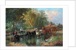 Crossing the Stream by John Frederick Herring Jnr