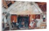Interior of Cruck Cottage, possibly Shipley Glen by English School