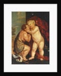 Baby Jesus and John the Baptist by English School