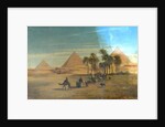 The Pyramids of Giza, Egypt by August Albert Zimmermann