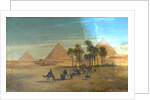The Pyramids of Giza, Egypt by August Albert Zimmermann