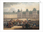 Napoleon's farewell at Fontainebleau, 20 April 1814, 1835 by G. Beaufort