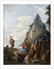Capriccio with the preaching of St. John the Baptist, the Pyramid of Cestius and other classical monuments, 1745 by Giovanni Paolo Pannini or Panini