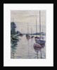 Boats Anchored on the Seine by Gustave Caillebotte