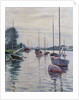Boats Anchored on the Seine by Gustave Caillebotte