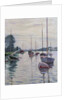 Boats Anchored on the Seine by Gustave Caillebotte