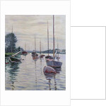 Boats Anchored on the Seine by Gustave Caillebotte