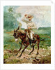 Raoul Tapie de Celeyran on a Donkey by Henri de Toulouse-Lautrec