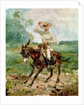Raoul Tapie de Celeyran on a Donkey by Henri de Toulouse-Lautrec
