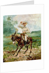 Raoul Tapie de Celeyran on a Donkey by Henri de Toulouse-Lautrec