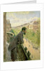Man on a Balcony, c.1880 by Gustave Caillebotte