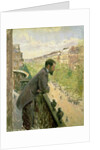 Man on a Balcony, c.1880 by Gustave Caillebotte