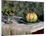 Melon and Fruit Bowl with Figs, 1880-82 by Gustave Caillebotte