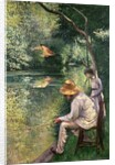 Angling, 1878 by Gustave Caillebotte