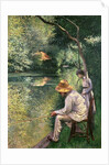 Angling, 1878 by Gustave Caillebotte
