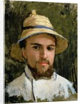 Self Portrait with Pith Helmet by Gustave Caillebotte
