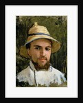 Self Portrait with Pith Helmet by Gustave Caillebotte