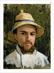 Self Portrait with Pith Helmet by Gustave Caillebotte