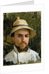 Self Portrait with Pith Helmet by Gustave Caillebotte