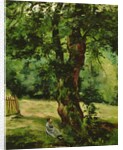 Woman Seated Beneath a Tree by Gustave Caillebotte
