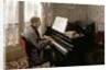 Young Man Playing the Piano, 1876 by Gustave Caillebotte