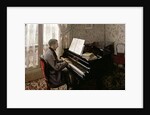 Young Man Playing the Piano, 1876 by Gustave Caillebotte