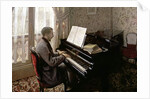 Young Man Playing the Piano, 1876 by Gustave Caillebotte