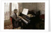 Young Man Playing the Piano, 1876 by Gustave Caillebotte