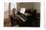 Young Man Playing the Piano, 1876 by Gustave Caillebotte