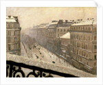Boulevard Haussmann in the Snow, 1879 or 1881 by Gustave Caillebotte