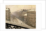 Boulevard Haussmann in the Snow, 1879 or 1881 by Gustave Caillebotte