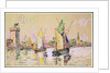 Sailing Boats at Les Sables-d'Olonne by Paul Signac