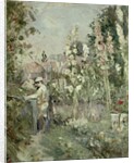 Young Boy in the Hollyhocks by Berthe Morisot