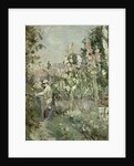 Young Boy in the Hollyhocks by Berthe Morisot