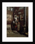 Interior of a Studio, c.1872-74 by Gustave Caillebotte