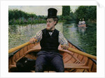 Rower in a Top Hat, c.1877-78 by Gustave Caillebotte