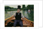 Rower in a Top Hat, c.1877-78 by Gustave Caillebotte