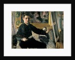 Self Portrait with an Easel, c.1879 by Gustave Caillebotte