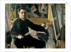 Self Portrait with an Easel, c.1879 by Gustave Caillebotte
