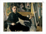 Self Portrait with an Easel, c.1879 by Gustave Caillebotte