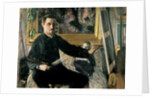 Self Portrait with an Easel, c.1879 by Gustave Caillebotte