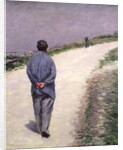 Pere Magloire on the Road to Saint-Clair, Etretat, 1884 by Gustave Caillebotte