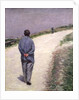 Pere Magloire on the Road to Saint-Clair, Etretat, 1884 by Gustave Caillebotte