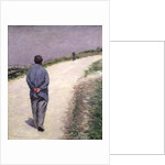 Pere Magloire on the Road to Saint-Clair, Etretat, 1884 by Gustave Caillebotte