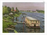 The Pontoon at Argenteuil, c.1886-87 by Gustave Caillebotte