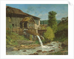 The Sawmill on the River Gauffre by Gustave Courbet