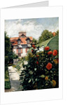 The Dahlias, garden at Petit Gennevilliers, 1893 by Gustave Caillebotte